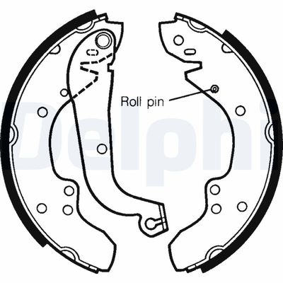 Brake Shoe Set DELPHI LS1295