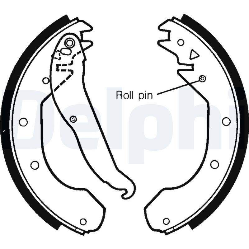 DELPHI LS1297 Brake Shoe Set