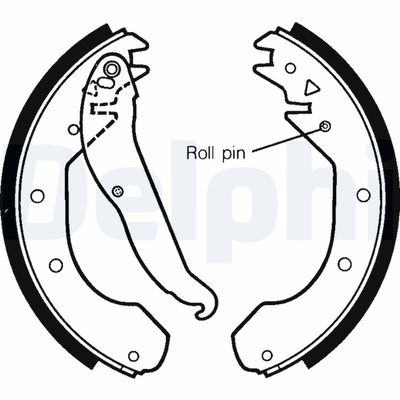 Brake Shoe Set DELPHI LS1297
