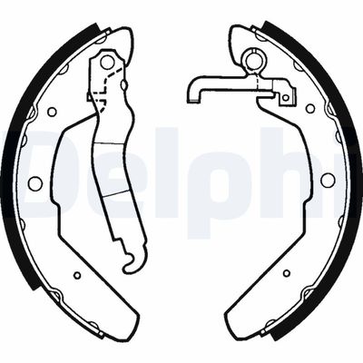 Brake Shoe Set DELPHI LS1301