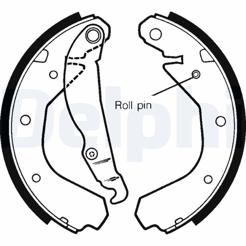DELPHI LS1307 Brake Shoe Set
