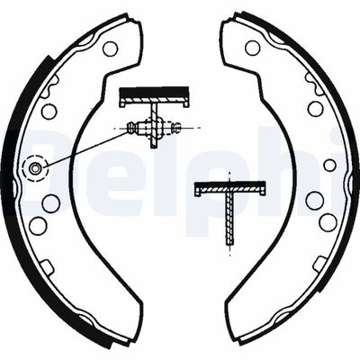 Brake Shoe Set DELPHI LS1311