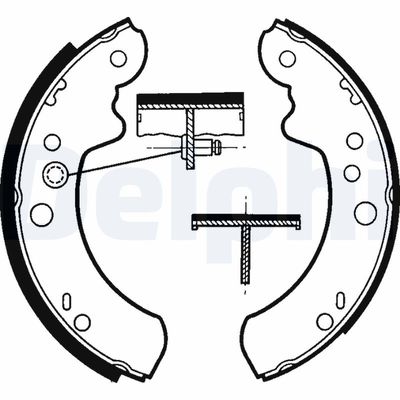 Brake Shoe Set DELPHI LS1313