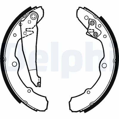 Brake Shoe Set DELPHI LS1317