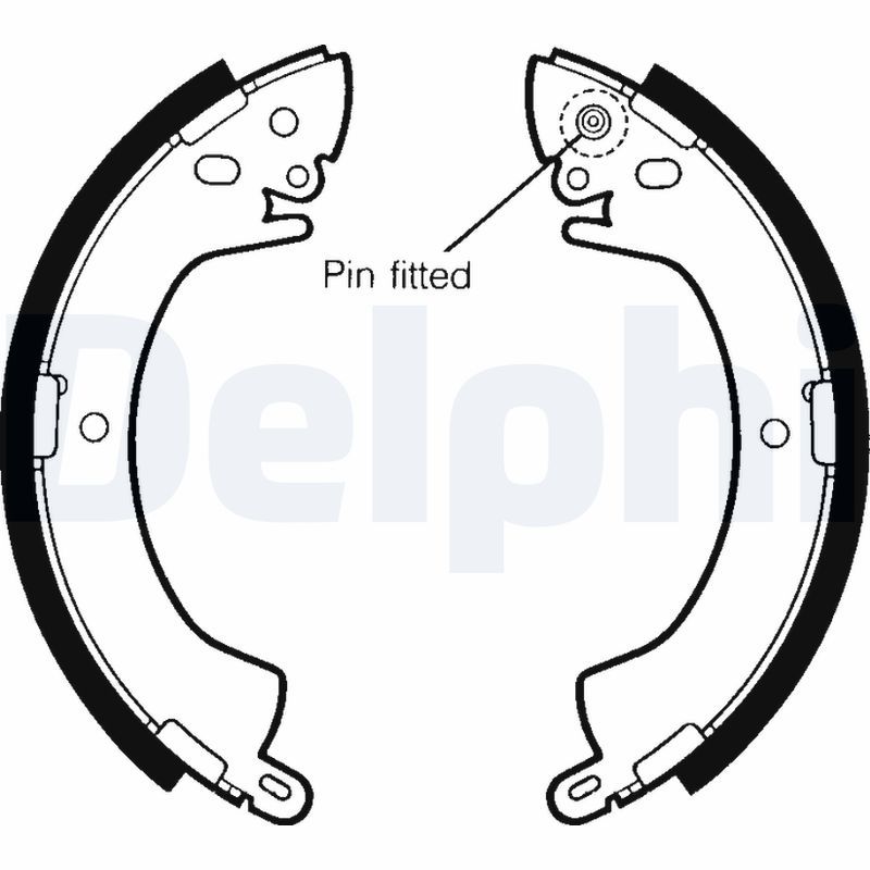 DELPHI LS1344 Brake Shoe Set