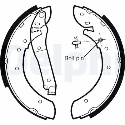 Brake Shoe Set DELPHI LS1349