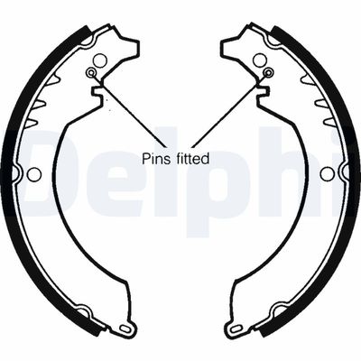 Brake Shoe Set DELPHI LS1359