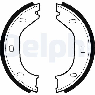 Brake Shoe Set, parking brake DELPHI LS1370