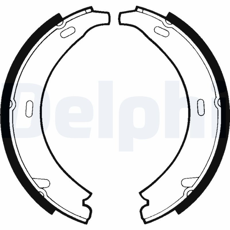 DELPHI LS1371 Brake Shoe Set, parking brake