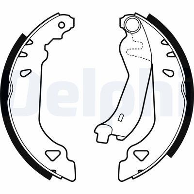 Brake Shoe Set DELPHI LS1378