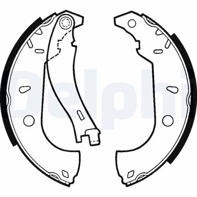 Brake Shoe Set DELPHI LS1379