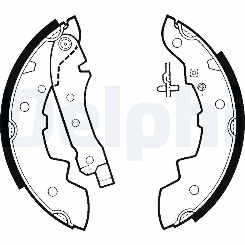 DELPHI LS1393 Brake Shoe Set