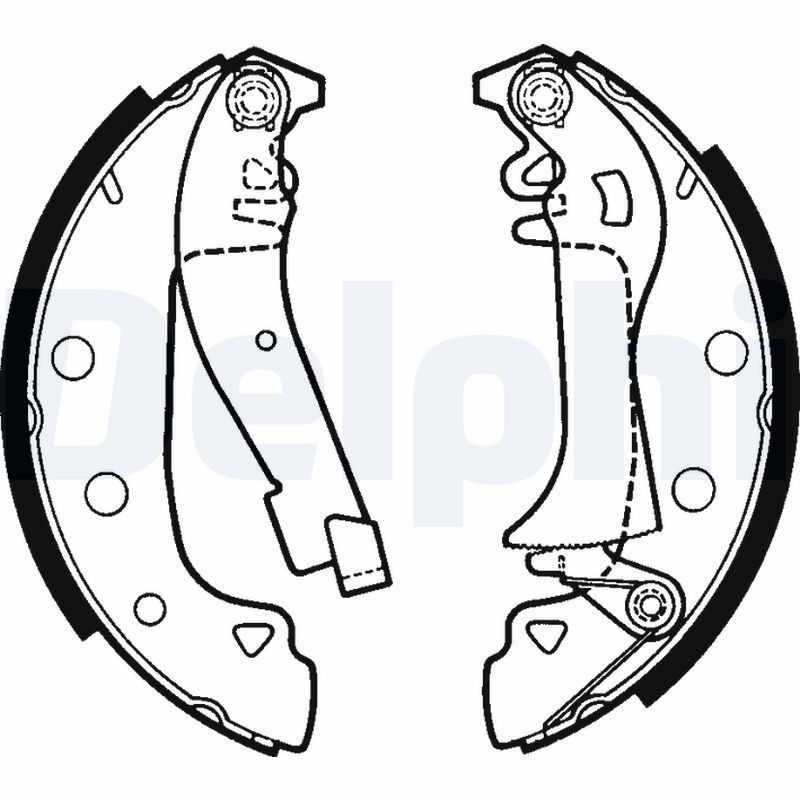 DELPHI LS1395 Brake Shoe Set