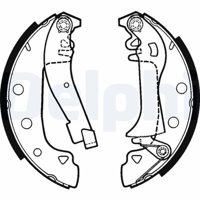 Brake Shoe Set DELPHI LS1395