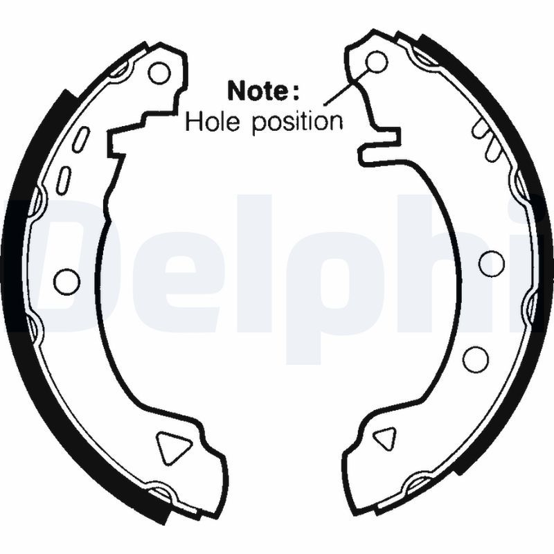 DELPHI LS1402 Brake Shoe Set