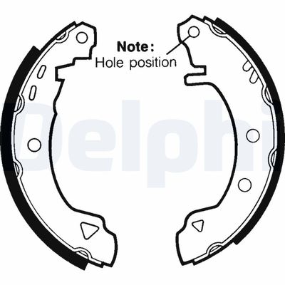 Brake Shoe Set DELPHI LS1402