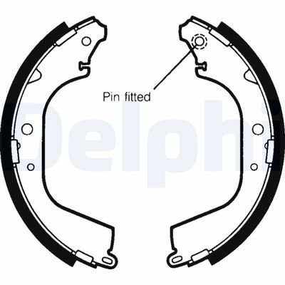 Brake Shoe Set DELPHI LS1406