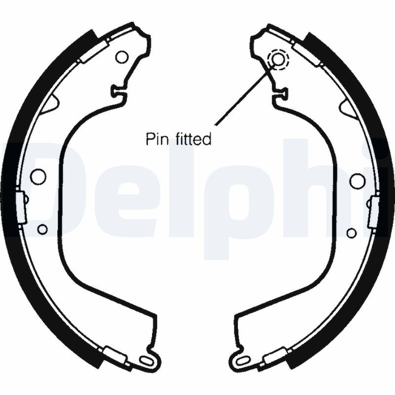 DELPHI LS1408 Brake Shoe Set