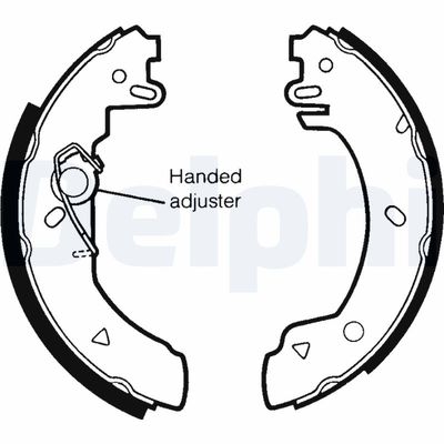 Brake Shoe Set DELPHI LS1436