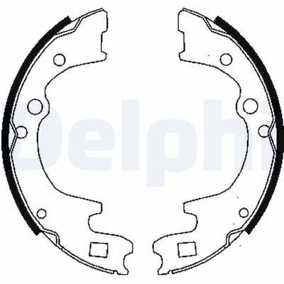 Brake Shoe Set DELPHI LS1477