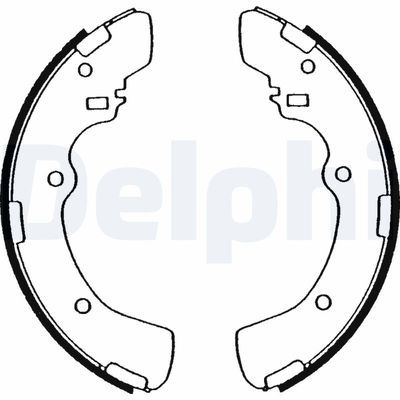 Brake Shoe Set DELPHI LS1503