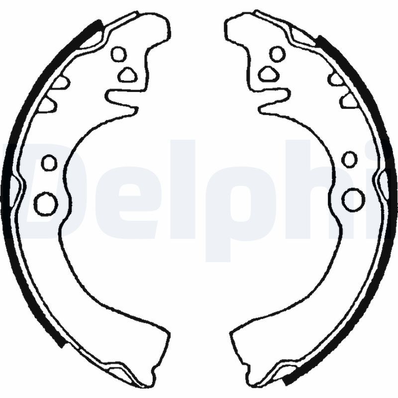 DELPHI LS1509 Brake Shoe Set