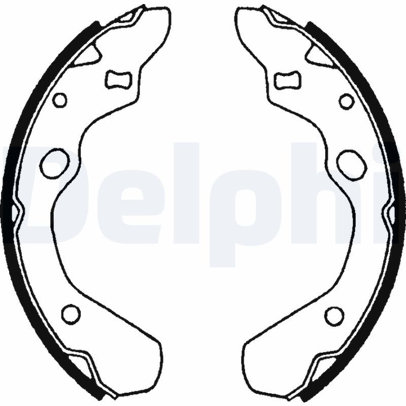 DELPHI LS1516 Brake Shoe Set