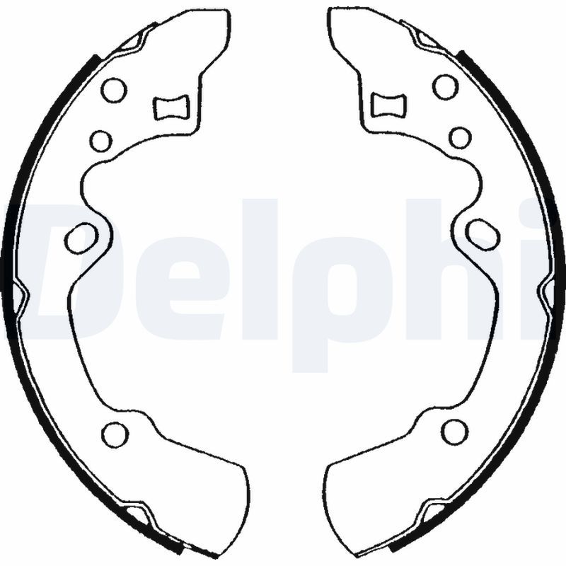 DELPHI LS1546 Brake Shoe Set