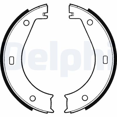 Brake Shoe Set, parking brake DELPHI LS1573