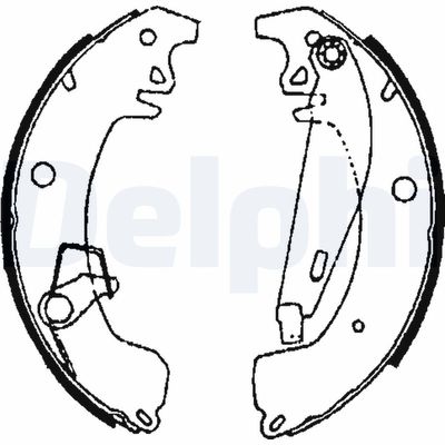 Brake Shoe Set DELPHI LS1606