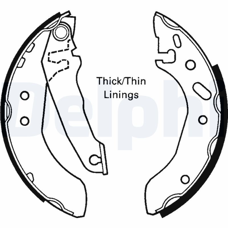 DELPHI LS1616 Brake Shoe Set