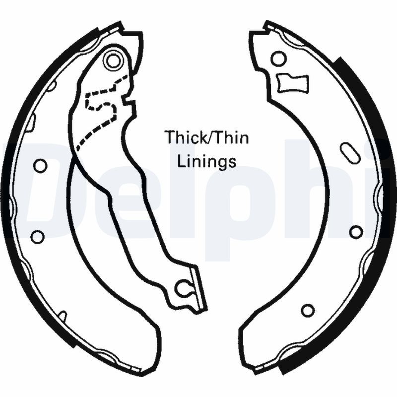 DELPHI LS1618 Brake Shoe Set