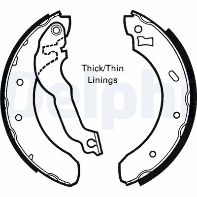 Brake Shoe Set DELPHI LS1618