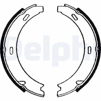 Brake Shoe Set, parking brake DELPHI LS1637