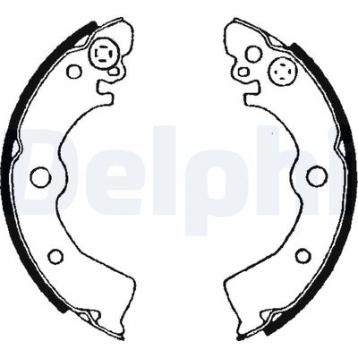 Brake Shoe Set DELPHI LS1650