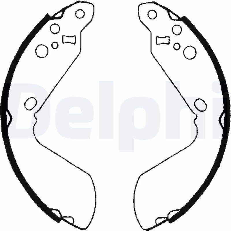 DELPHI LS1651 Brake Shoe Set