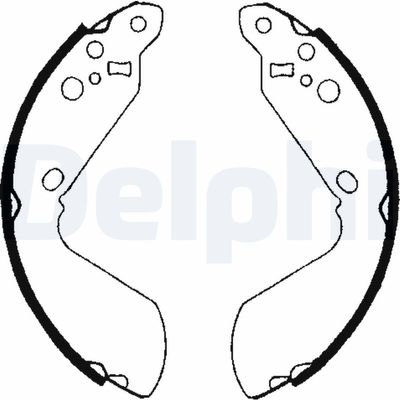 Brake Shoe Set DELPHI LS1651