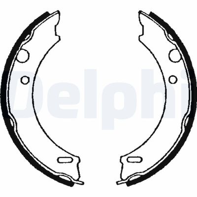 Brake Shoe Set, parking brake DELPHI LS1657