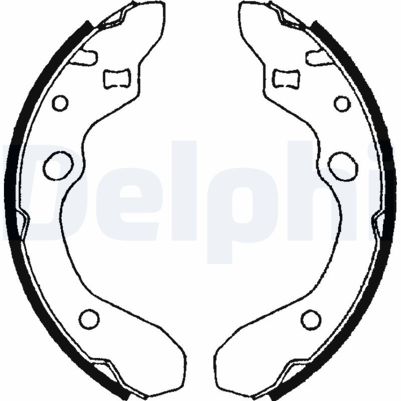 DELPHI LS1679 Brake Shoe Set