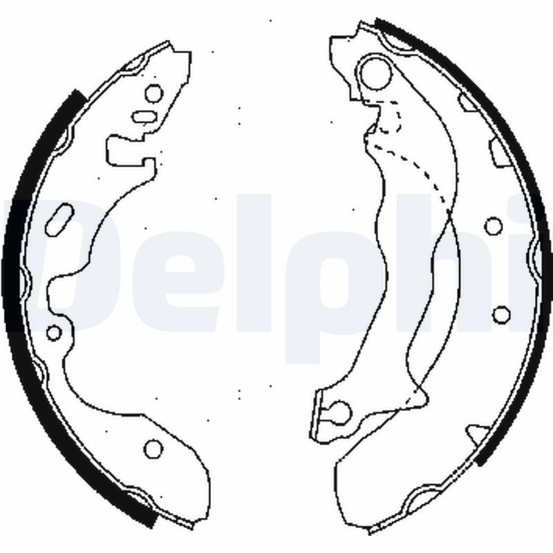 DELPHI LS1684 Brake Shoe Set
