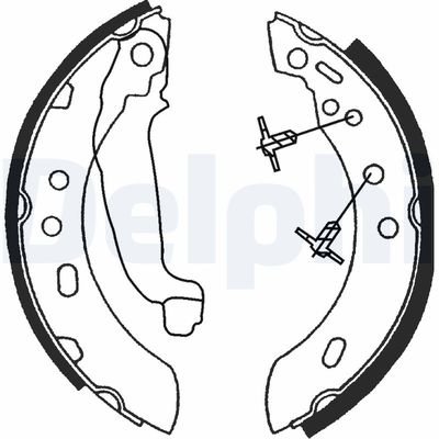 Brake Shoe Set DELPHI LS1689