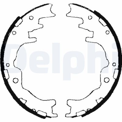 Brake Shoe Set DELPHI LS1706