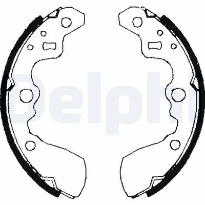 Brake Shoe Set DELPHI LS1710