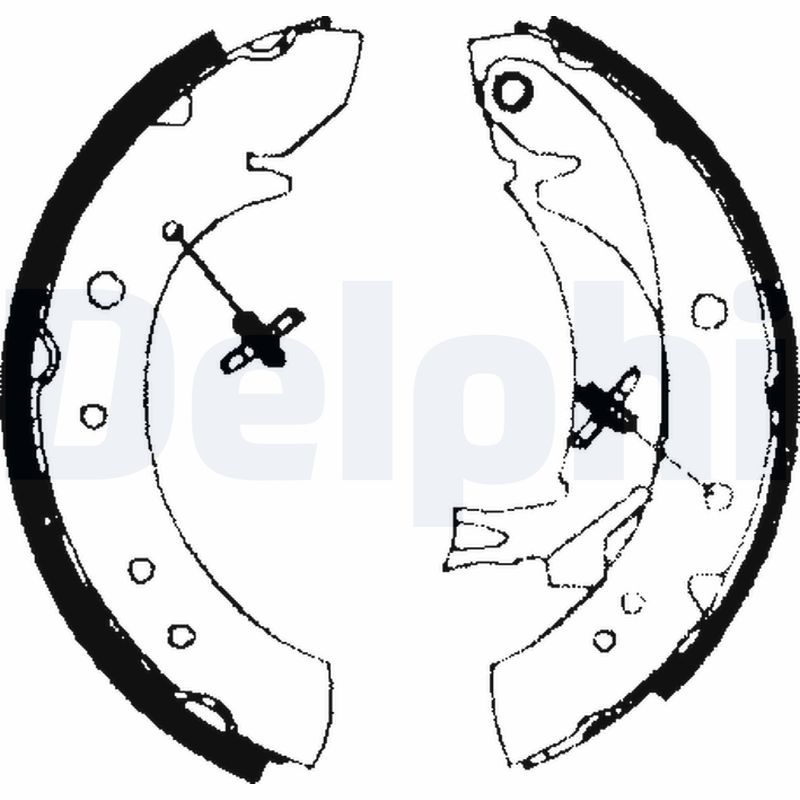 DELPHI LS1713 Brake Shoe Set