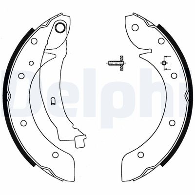 Brake Shoe Set DELPHI LS1716