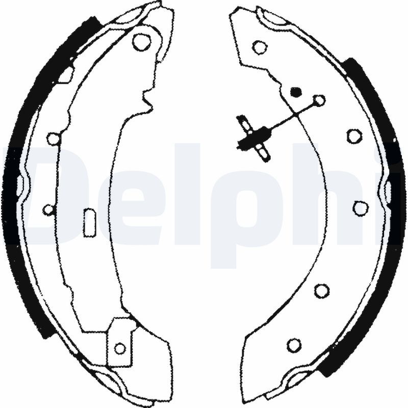 DELPHI LS1717 Brake Shoe Set