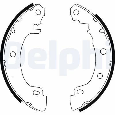 Brake Shoe Set DELPHI LS1724