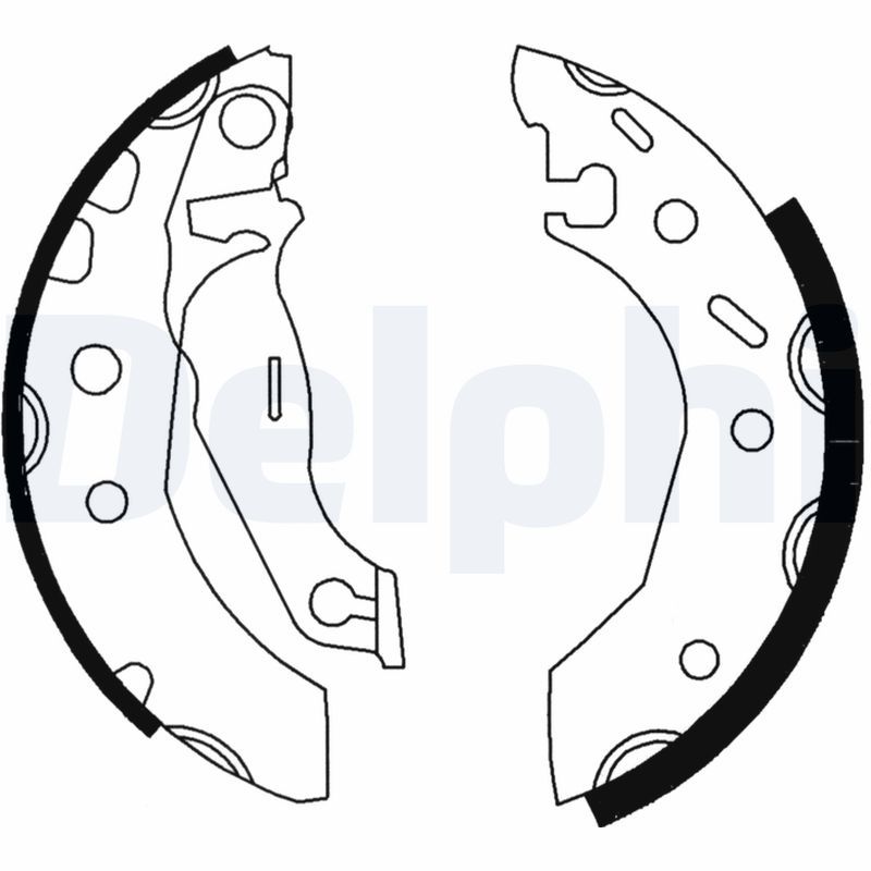 DELPHI LS1728 Brake Shoe Set