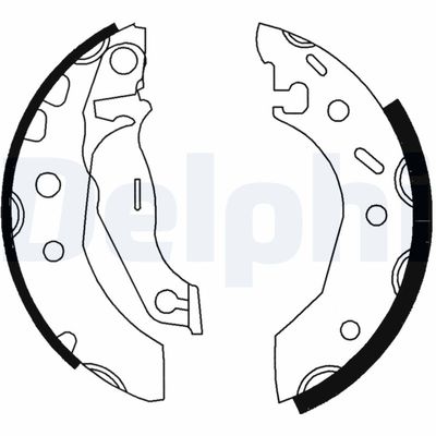 Brake Shoe Set DELPHI LS1728