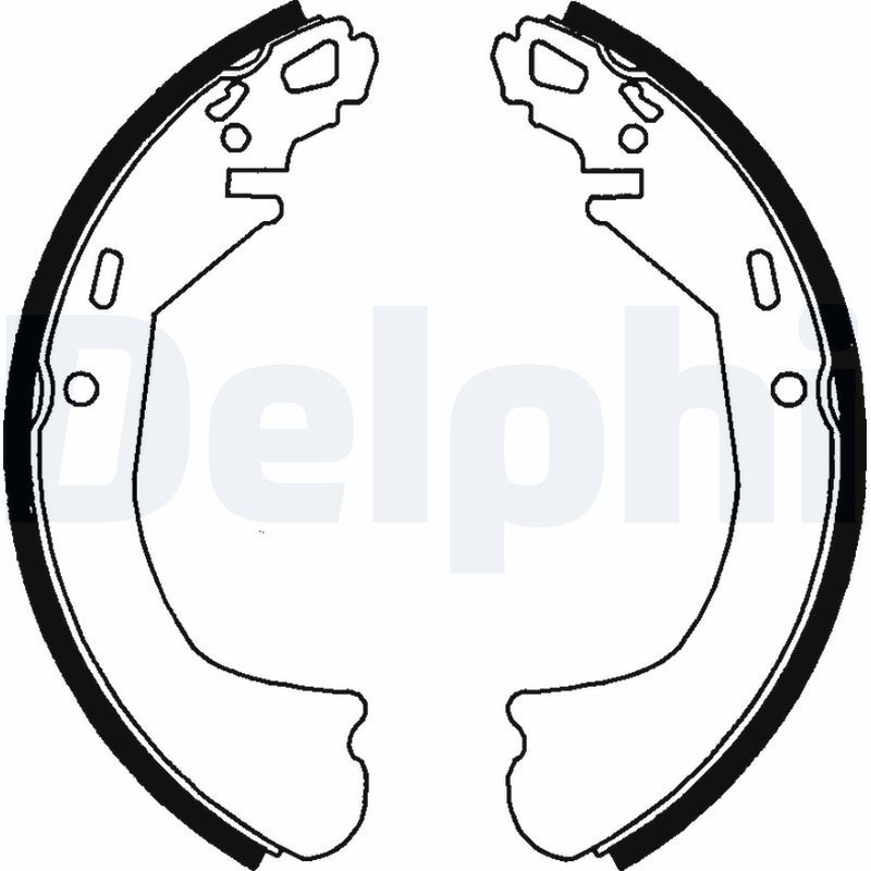 DELPHI LS1738 Brake Shoe Set